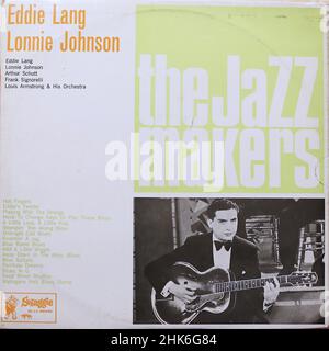 Copertina Vintage Vinyl record - Jazz Makers - Eddie Lang   Lonnie Johnson Foto Stock