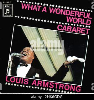 Copertina Vintage vinyl record - Armstrong, Louis - What A Wonderful World - Germania 1968 Foto Stock