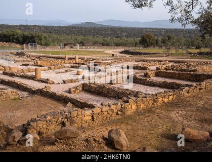 Ciudad romana de Cáparra. Cáceres. Extremadura. España Foto Stock