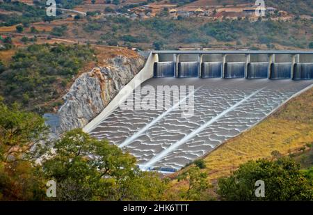 Bacino idrico della diga di Maguga, Regione di Hohho, Eswatini, Swaziland, Africa Foto Stock