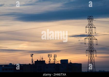 Stazione base ricetrasmittente a Danzica, Polonia © Wojciech Strozyk / Alamy Stock Photo *** Local Caption *** Foto Stock