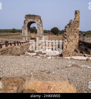 Ciudad romana de Cáparra. Cáceres. Extremadura. España Foto Stock