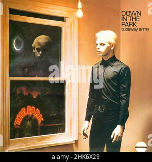 Copertina Vintage Vinyl record - Tubeway Army - Down in the Park - Beggar's Banquet - BEG 17 - UK - 1979 Foto Stock