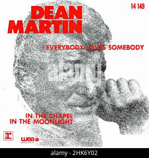 Copertina Vintage vinyl record - Martin, Dean - Everybody loves queone - B - 1964- ReRel 1972 Foto Stock