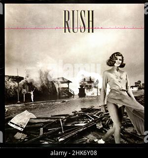 Copertina Vintage Vinyl record - Rush - onde permanenti - D - 1980 Foto Stock