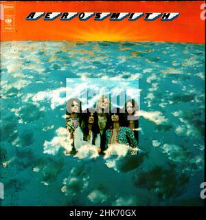 Copertina Vintage vinil record - Aerosmith - Aerosmith - NL - 1973 Foto Stock