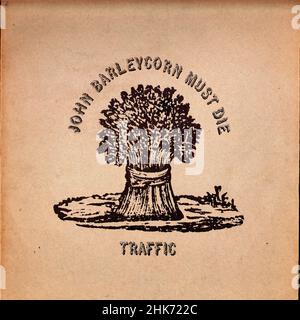 Copertina Vintage Vinyl record - Traffic - John Barleycorn Must Die - D - 1970 Foto Stock