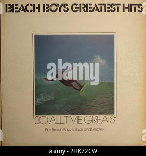 Copertina Vintage vinyl record - Beach Boys - Beach Boys Greatest Hits Foto Stock