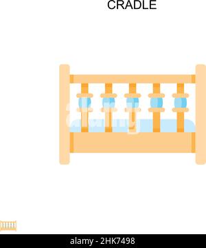 Icona vettore semplice della base. Modello di disegno del simbolo di illustrazione per l'elemento dell'interfaccia utente mobile Web. Illustrazione Vettoriale