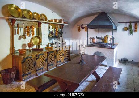 Cucina, Palmse Manor, Estonia, Palmse, Estonia Foto Stock