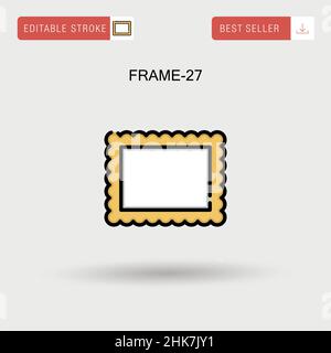 Frame-27 icona vettore semplice. Illustrazione Vettoriale