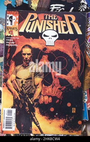 Il fumetto Punisher Foto Stock