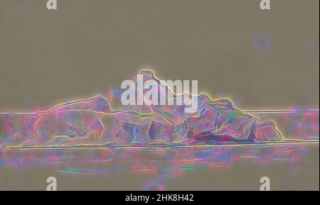 Foglio 30 recto da un libretto di 35 pagine destinato durante la spedizione a Nova Zembla nel 1880, IJsberg., Louis Apol, 1880 Foto Stock