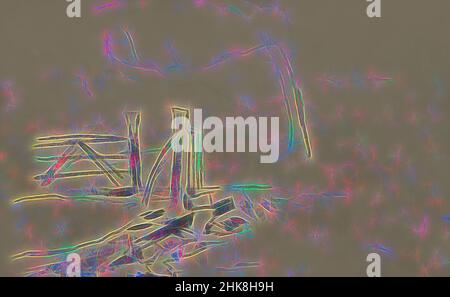 Ispirato dalla spedizione a Nova Zembla, un arcipelago russo nell'Oceano Artico nel 1880, HEK, reinventato da Artotop. L'arte classica reinventata con un tocco moderno. Design di calda e allegra luminosità e di raggi di luce. La fotografia si ispira al surrealismo e al futurismo, abbracciando l'energia dinamica della tecnologia moderna, del movimento, della velocità e rivoluzionando la cultura Foto Stock