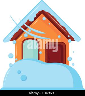 nevicate calamità naturali Illustrazione Vettoriale
