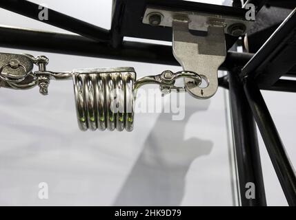 Imbracatura di sicurezza industriale ; attrezzatura per lavori a terra ; primo piano Foto Stock