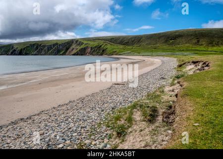 Le sabbie di Tresta a Fetlar nelle Isole Shetland. Foto Stock