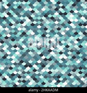 Astratto costa oceano mezzitoni pesce scala superficie. Texture marina colorata Illustrazione Vettoriale