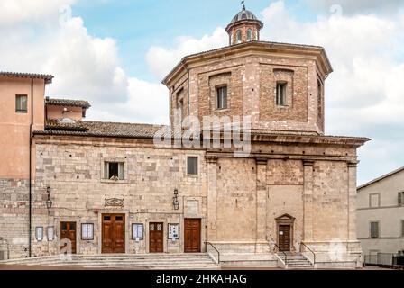 Teatro dell'opera di Caio Melisso a Spoleto, Umbria, Italia Foto Stock
