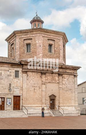 Teatro dell'opera di Caio Melisso a Spoleto, Umbria, Italia Foto Stock