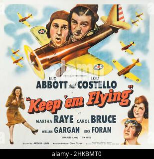 BUD ABBOTT e LOU COSTELLO in KEEP 'EM FLYING (1941), diretto DA ARTHUR LUBIN. Credito: FOTO UNIVERSALI / Album Foto Stock