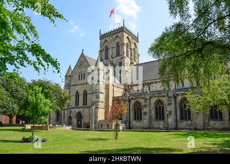 St James Church, St James Square, Grimsby, Lincolnshire, England, Regno Unito Foto Stock