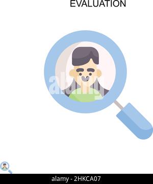 Icona vettore semplice di valutazione. Modello di disegno del simbolo di illustrazione per l'elemento dell'interfaccia utente mobile Web. Illustrazione Vettoriale