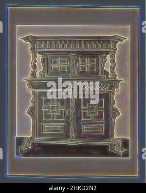 Ispirato dal Gabinetto (presumibilmente) nel Rijksmuseum di Amsterdam, Rijksmuseum di Amsterdam, c.. 1885 - c. 1910, altezza 267 mm x larghezza 230 mm, reinventato da Artotop. L'arte classica reinventata con un tocco moderno. Design di calda e allegra luminosità e di raggi di luce. La fotografia si ispira al surrealismo e al futurismo, abbracciando l'energia dinamica della tecnologia moderna, del movimento, della velocità e rivoluzionando la cultura Foto Stock