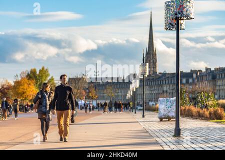 FRANCIA, GIRONDE (33), BORDEAUX, ZONA CLASSIFICATA PATRIMONIO MONDIALE DELL'UNESCO Foto Stock