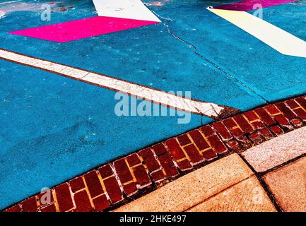 Arte sul marciapiede Foto Stock