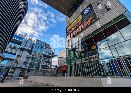 vienna, austria, 02 feb 2022, negozio ikea vicino alla stazione ferroviaria westbahnhof Foto Stock