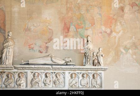 Camposanto monumentale sul luogo dei miracoli, Pisa, Toscana, Italia, Camposanto monumentale a Pisa, Toscana, Italia Foto Stock