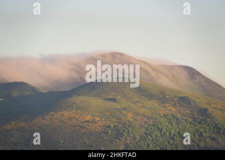 Francia, Puy de Dome, Monneaux, Chambon sur Lac, Parco Naturale Regionale dei Vulcani d'Alvernia, Puy de l'Angle, massiccio di Monts-Dore, Sancy Foto Stock