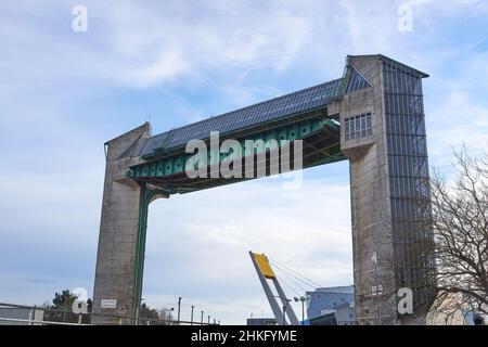 Moderna barriera di inondazione di marea Foto Stock