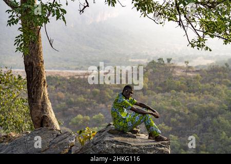 Benin, Provincia di Natitingou, Tritara Otamari, Tata Somba Housing Foto Stock