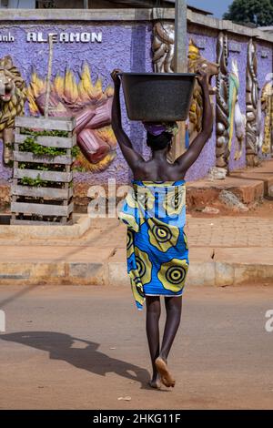 Benin, Abomey, il quartiere dei palazzi reali Foto Stock