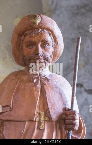 Francia, Landes, Roquefort, tappa sulla via Lemovicensis o Vezelay, uno dei modi principali per Santiago de Compostela, 16th secolo cappella di Saint-Joseph dedicata a Saint-Jacques Foto Stock