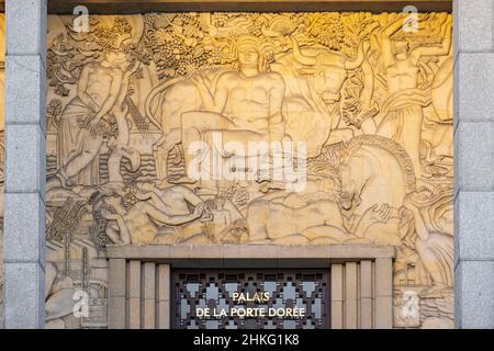 Francia, Parigi, Palais de la Porte Doree o Museo Nazionale di Storia dell'immigrazione, stile Art Deco Foto Stock
