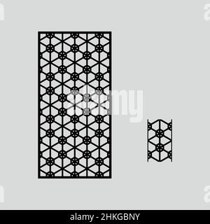 Modelli di taglio vettoriale CNC per laser CNC, Router, plasma, getto d'acqua, Plotter. Usato per 4x8 fogli MDF, METALLO, JAALI, PVC, compensato, Marmo acrilico ACP Illustrazione Vettoriale