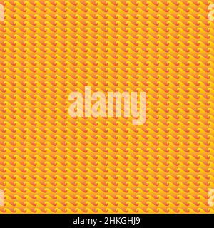 Pattern senza giunture con forme d'onda. Illustrazione vettoriale. Sfondo astratto delle onde arancioni. Illustrazione Vettoriale