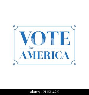 Votazione per l'America Illustrazione Vettoriale