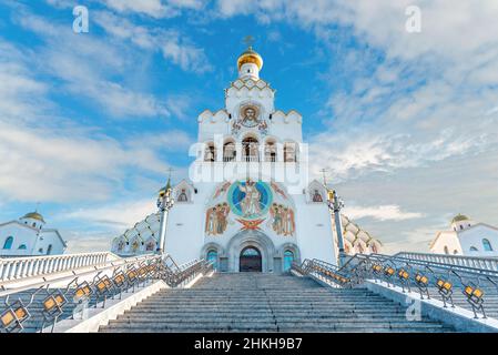 Memoria delle vittime della salvezza nazionale tutti i santi chiesa a Minsk, Bielorussia Foto Stock