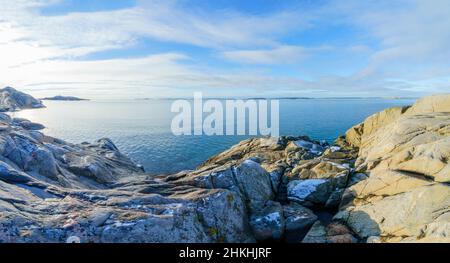 L'isola di Amund è una riserva naturale sulla costa occidentale svedese Foto Stock