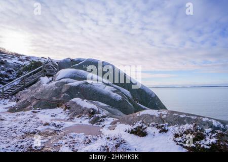 L'isola di Amund è una riserva naturale sulla costa occidentale svedese Foto Stock