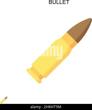 Icona vettoriale semplice bullet. Modello di disegno del simbolo di illustrazione per l'elemento dell'interfaccia utente mobile Web. Illustrazione Vettoriale