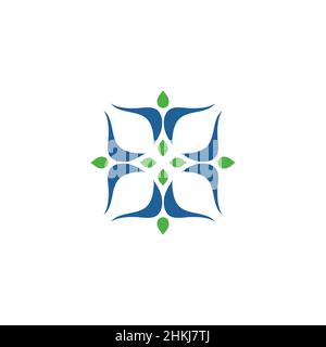 Design moderno e professionale del logo della comunità Illustrazione Vettoriale