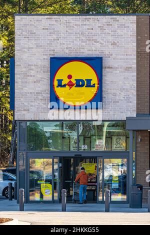 Mercato alimentare di Lidl a Lawrenceville, Georgia. (USA) Foto Stock