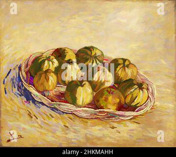 Arte ispirata da Still Life, Basket of Apples, Vincent van Gogh, olandese, 1853-1890, 1887, olio su tela, fabbricato a Parigi, Île-de-France, Europa occidentale, Francia, Europa, dipinti, 18 3/8 x 21 3/4 pollici (46,7 x 55,3 cm, opere classiche modernizzate da Artotop con un tuffo di modernità. Forme, colore e valore, impatto visivo accattivante sulle emozioni artistiche attraverso la libertà delle opere d'arte in modo contemporaneo. Un messaggio senza tempo che persegue una nuova direzione selvaggiamente creativa. Artisti che si rivolgono al supporto digitale e creano l'NFT Artotop Foto Stock