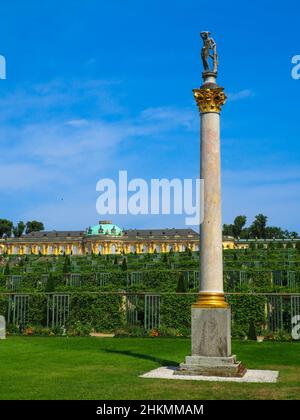 Schloss Sanssouci a Potsdam, Germania Foto Stock