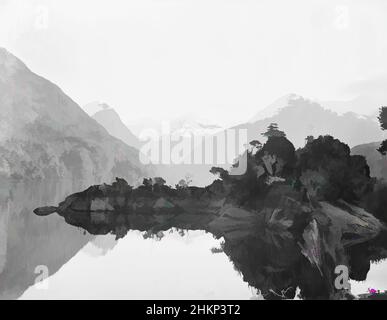 Arte ispirata a [Head of South West Arm, te Anau], studio Burton Brothers, studio fotografico, 1889, Dunedin, fotografia in bianco e nero, opere classiche modernizzate da Artotop con un tuffo di modernità. Forme, colore e valore, impatto visivo accattivante sulle emozioni artistiche attraverso la libertà delle opere d'arte in modo contemporaneo. Un messaggio senza tempo che persegue una nuova direzione selvaggiamente creativa. Artisti che si rivolgono al supporto digitale e creano l'NFT Artotop Foto Stock